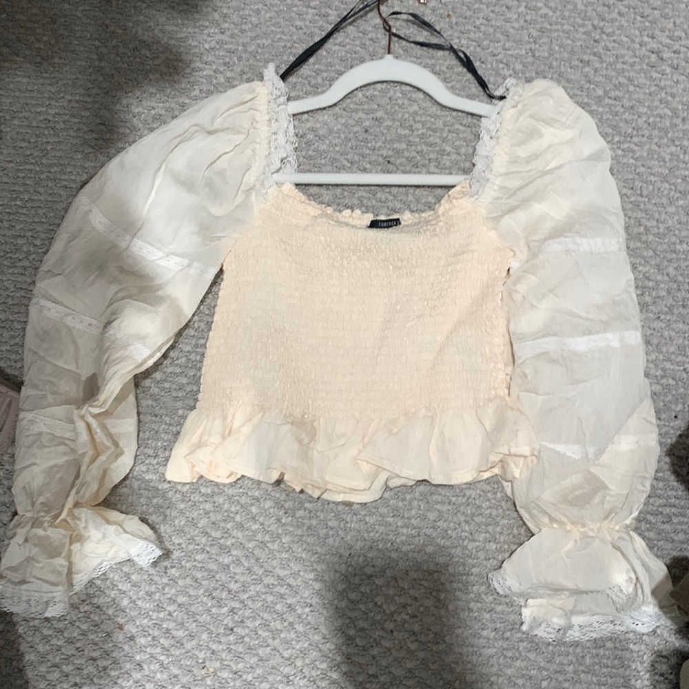 Forever 21 Peasant Top